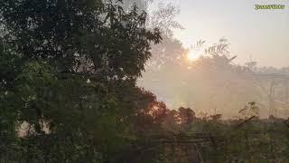 Sunrise over Isaan, Northeast Thailand.
