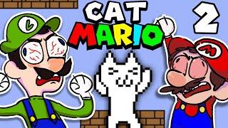 Mario Plays CAT MARIOOO!!! Part 2 Ft. Luigi