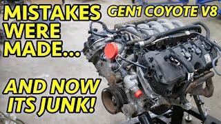 SOMEONE SCREWED UP! This Ford Mustang 5.0 Coyote Engine WAS Nice. Full Teardown Reveals $$$ BLUNDER