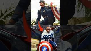 Sam Wilson Vs Steve Rogers ~ Captain America #captanamericabravenewworld #marvel #mcu