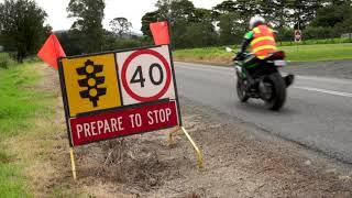 Advisory Signage - Road Design for Motorcycle Safety