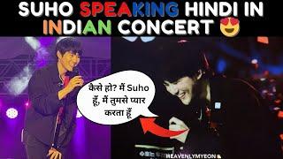 Suho speaking in Hindi 2024 Suho in Indian concert  SUHO's Mumbai concert live  | kdrama dost