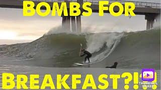 Bombs for Breakfast?!?! Surfing Fort Walton Beach Destin, Florida. Gulf Coast. Okaloosa Island Pier.