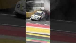 BIG CRASH PORSCHE 911 GT3 R during WEC Spa 2024!                            #spa #shorts #crash