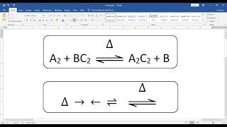 How To Insert Symbols In MS Word || How To Write Chemical Reaction in MS Word || Chemical Reaction.