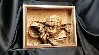 Yoda - Complete, Madcarver Woodcarvings