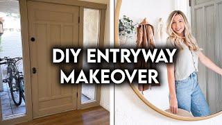 DIY EXTREME ENTRYWAY MAKEOVER | FRONT DOOR TRANSFORMATION