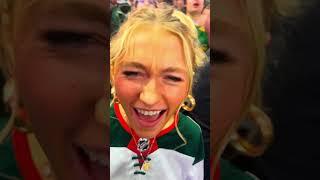 Greeny bring Hot Girl to Wild Game #hockey