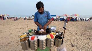 The Walking Bhelwala at Puri Beach, Odisha | Indian Street Food