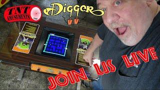 Rare Sega DIGGER two player Arcade Game gets played! Home Use Only PIRATES & SOPRANOS-TNT Amusements