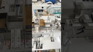 Automatic small tray case box folding forming machine testing video