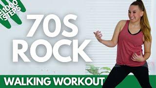 70's ROCK - POWER Walking Workout For Beginners  (7min & approx 1000 steps)