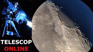 MOON ONLINE Telescope Zoom! Luna Місяць через телескоп 22.09.24 Запис стріма