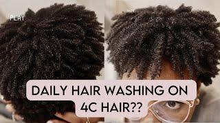 How I was sucked into doing daily wash and gos on my 4c hair 