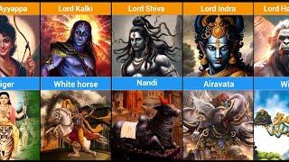 Hindu ️Gods and Their Vahanas: A Visual Guide