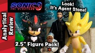 Agent Stone with Super Sonic & Shadow 2.5Inch Sonic Movie 3 Figure Pack