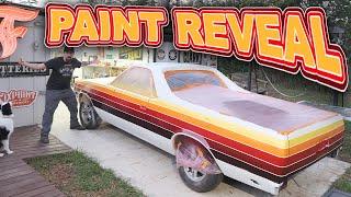 INSANE Custom Striped Paint Job on AWD Turbo El Camino! | CR-V Body Swap Build