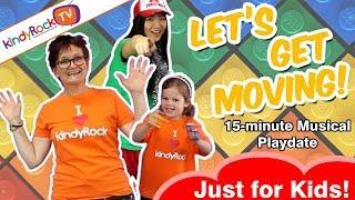 Popular Kids Songs Action Playlist. Let's Get Moving - kindyRock great songs for kids