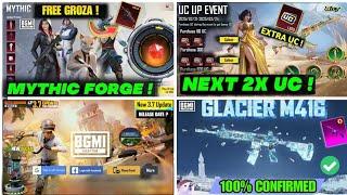 BGMI 3.7 UPDATE : FREE UPGRADE GORZA SKIN | BGMI NEXT MYTHIC FORGE GUN ADDED | BGMI NEXT UC UP EVENT