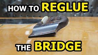 Acoustic Guitar Bridge Reglue | Epoxy Method + Plywood Tops