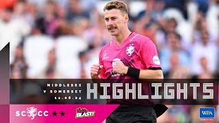 HIGHLIGHTS: Somerset bowl out Middlesex for 78 in incredible display! 