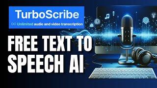 How To Use Best FREE Speech To Text AI | TurboScribe 2024
