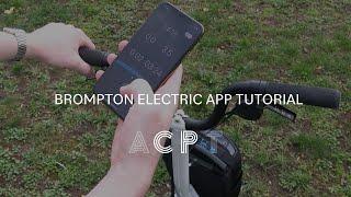 Brompton Electric App Tutorial