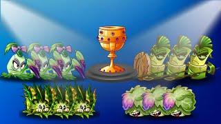 PvZ 2 - Batalha de 4 Times de Plantas Corpo-a-corpo. 4 Times 1 Vencedor.