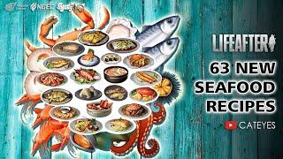 LifeAfter How to cook 63 NEW Seafood Recipes + Fishing new fish in Ocean Maps 