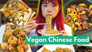 HOTEL ROOM CHINESE FOOD (VEGAN) MUKBANG / Munching Mondays Ep.120