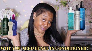 BEST Leave in conditioner explained! Blowdryers are bad!