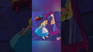 "Alice in Wonderland" (1951) Alice encounters her reflections in a mirror. #short #disney #mirror