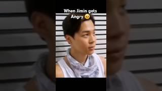when Jimin gets angry  #jimin #bts #shorts #jungkook #taehyung #jhope #vminkook