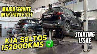 My Kia Seltos After 152000 KMS Detailed Service Video | First Time Aai Kia Seltos Me Problem 