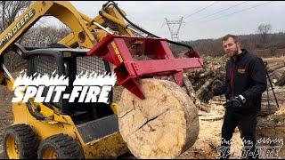 SPLIT-FIRE 4206: A Cross Mount Skid-steer Log Splitter