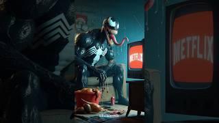 "Venom की Netflix वाली रात और मसाज कुर्सी की चीत्कार!"|| #shorts #ai #venom
