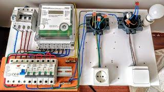 Üç fazlı Elektrik Tesisatı nasıl çekilir. Üç Fazlı Trifaze sayaç ve  Sigorta Kutusu Bağlantısı.
