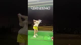 #golf #골프 #백순이 #베어즈베스트 #연습장 #스윙연습