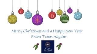 Merry Christmas from Ryan Haydar Real Estate Team