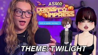 ASMR buying custom themes on DRESS TO IMPRESS 