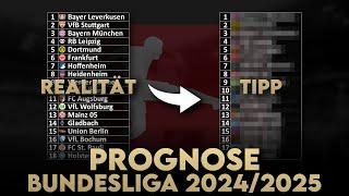 Bundesliga Prognose 2024/25: Wer wird Meister, wer steigt in die 2. Liga ab? | Abschlusstabelle