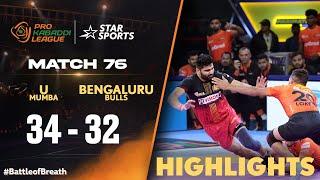 U Mumba shines in a close-fought battle to down Bengaluru Bulls | HIGHLIGHTS| #ProKabaddiOnStar 2024