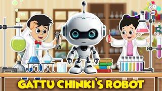 Gattu Chinki's Robot | Science Exhibition | English Cartoon | Moral Stories | PunToon Kids