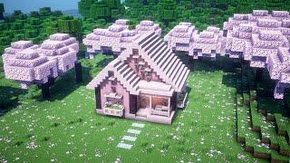Minecraft : how to build a cherry blossom house