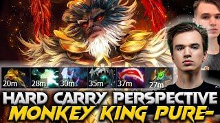 Pure- Monkey King The Hard Carry - Dota 2 Pro Full Gameplay 7.37E #pure #monkeyking