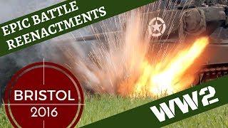 Epic WW2 Reenactment [with Sherman Tank] -- Bristol 2016