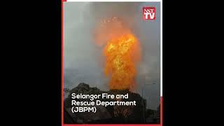 Viral videos show fire in Putra Heights, believed to be from gas pipeline