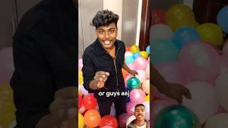I FILLED MY BROTHER'S GAMING ROOM WITHBALLOONS #shorts