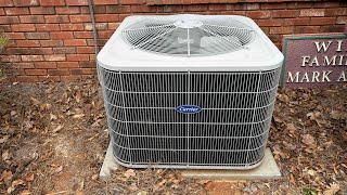 Two 2012 Carrier Comfort Heat Pumps Defrosting