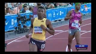 Erriyon Knighton 200m Semi Final Heat 1 2024 Paris Olympic Trials